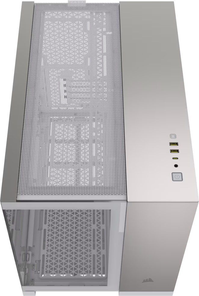 Корпус Corsair 2500X, White/Satin Gray Aluminum (CC-9011289-WW)