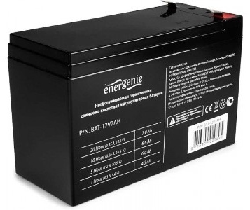  Аккумулятор Energenie BAT-12V7AH черный(BAT-12V7AH)