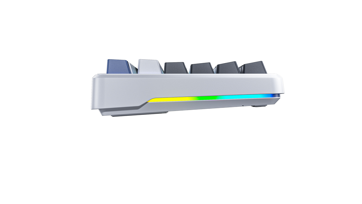 Клавиатура AULA F87 Gray Wood V3 White-grey-blue (F87 G/W3 WGB)