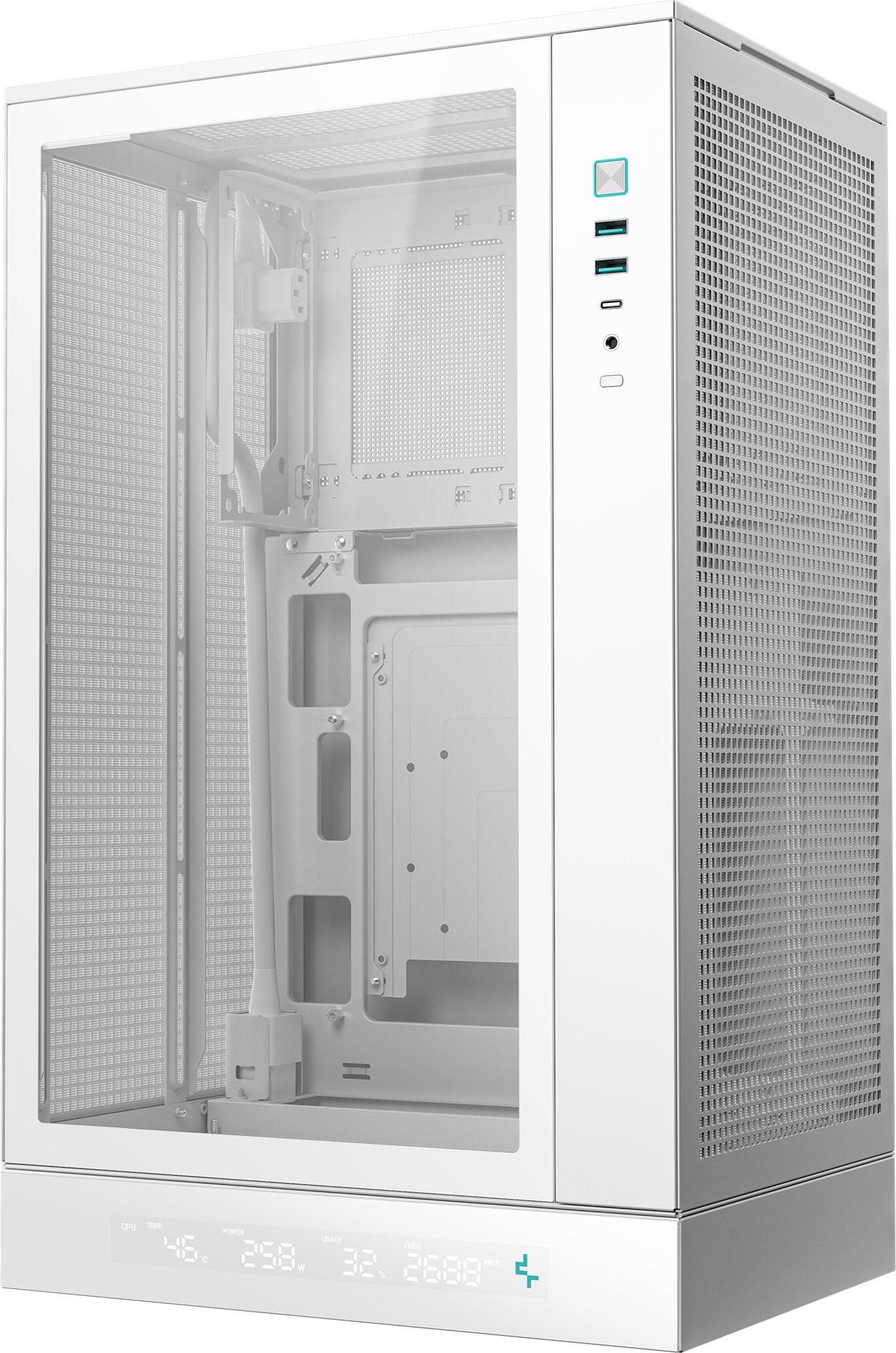 Компьютерный корпус Deepcool CH270 DIGITAL WH (R-CH270-WHNDM0-G-1)