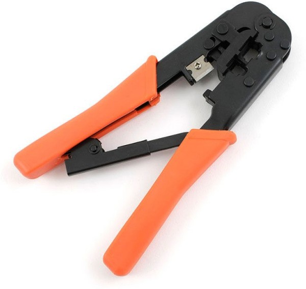 Инструмент Cablexpert T-568R, обжимной универсальный с фиксатором для витой пары (T-568R)