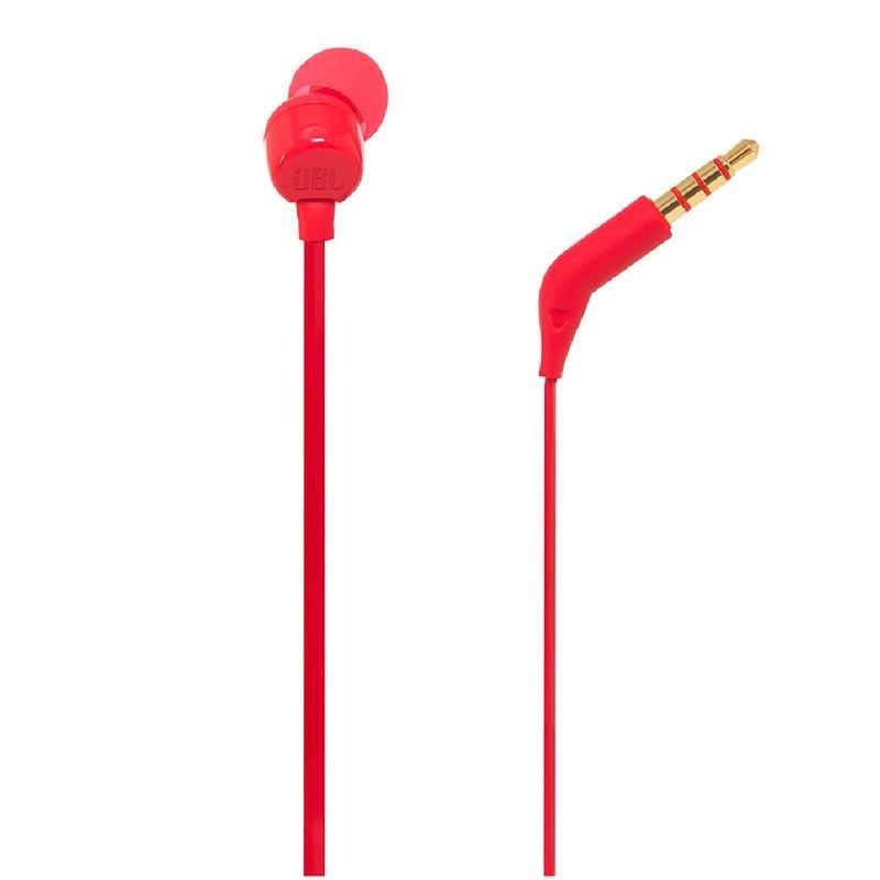 Наушники-гарнитура JBL T110, красный, КИТАЙ (JBLT110RED)
