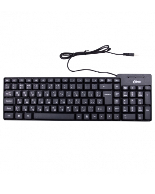  Клавиатура проводная RITMIX RKB-100 Black (15119370)