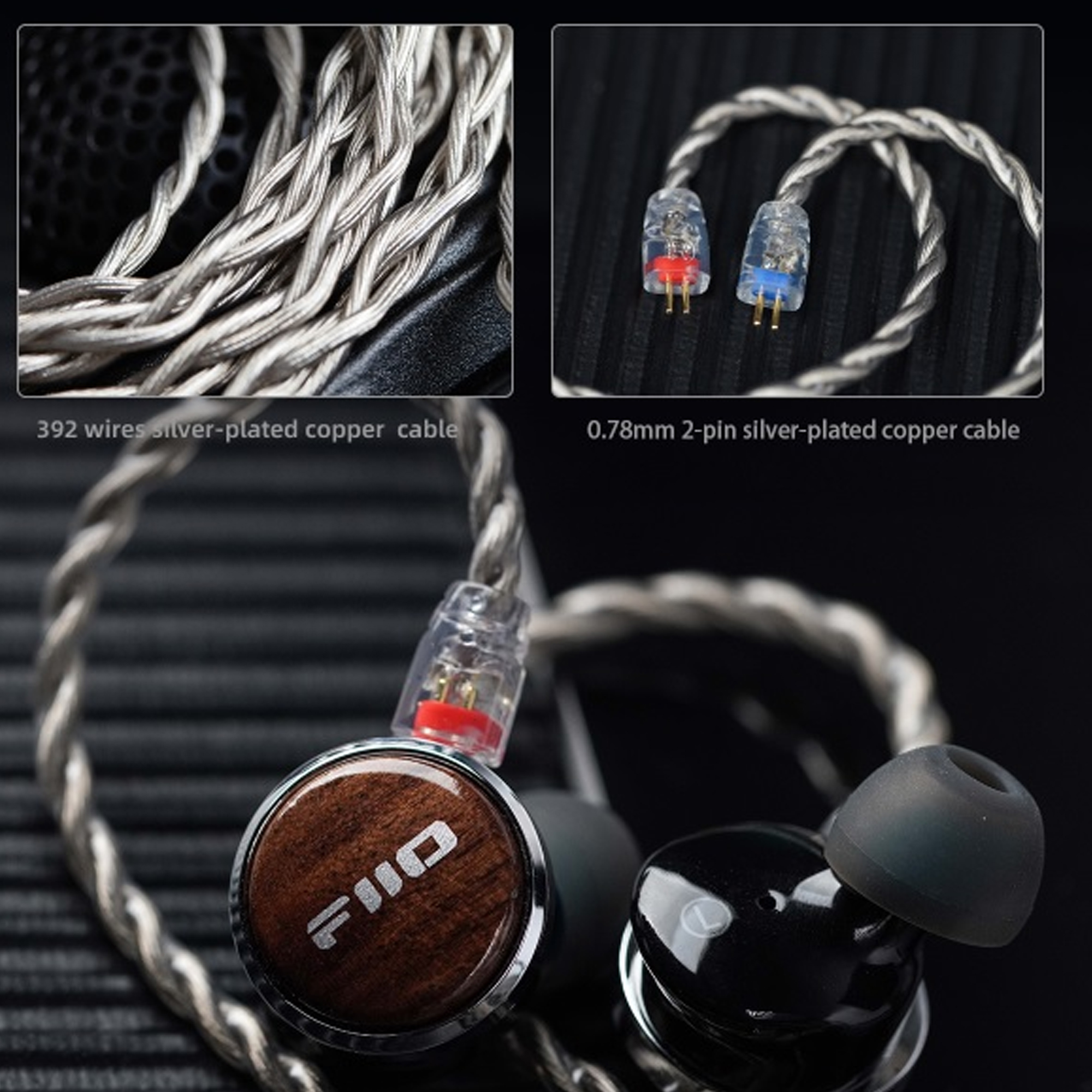 Наушники FiiO FP3, Black Walnut (FP3/TYPE-C)