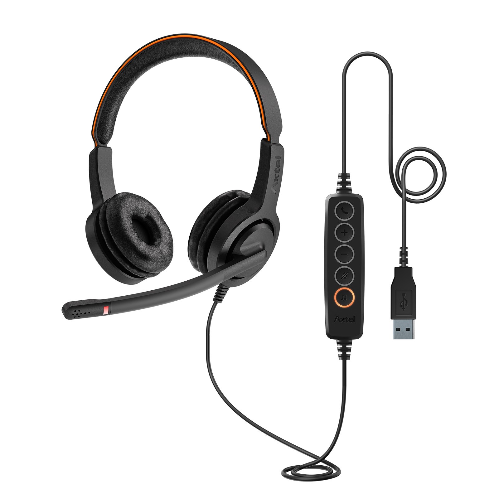 Гарнитура AXTEL Voice UC40 Duo NC USB (AXH-V40UCD)