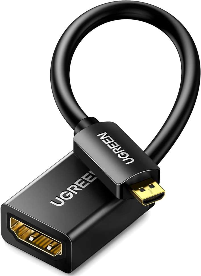Кабель-переходник  UGREEN HDMI(f) - micro HDMI(m) (20134) 