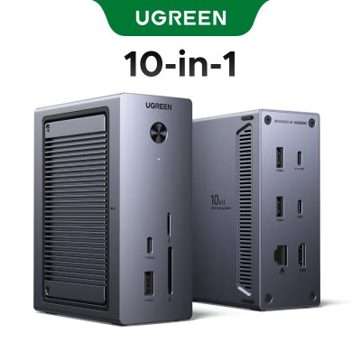 Док-станция UGREEN USB-С 10-в-1, CM923 (55735) 