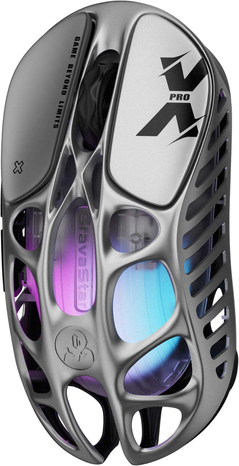Мышь GravaStar Mercury X Pro 8K, Silver (GS X PRO_GRY)