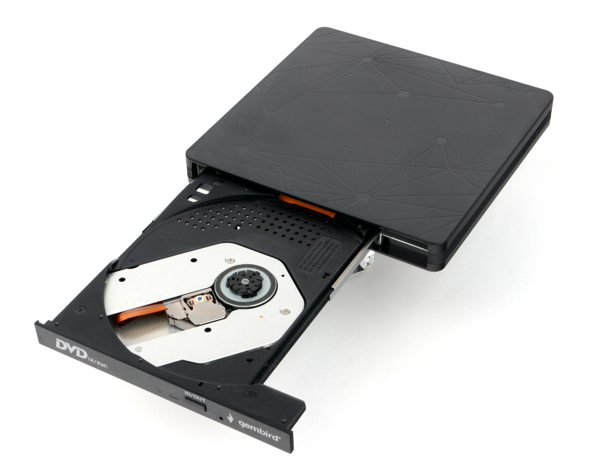 Внешний оптический привод Gembird DVD-USB-03 black, box (DVD-USB-03)