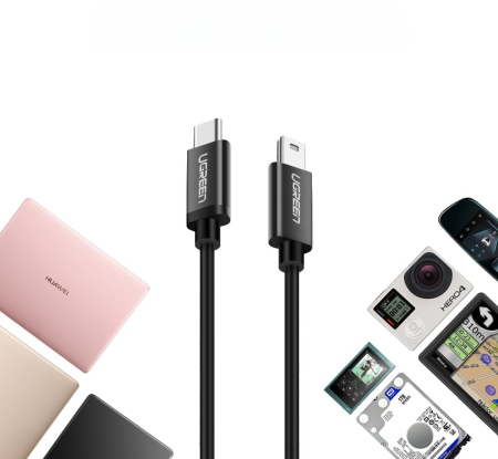 Кабель Ugreen US242, USB С - mini USB, 1m (50445)