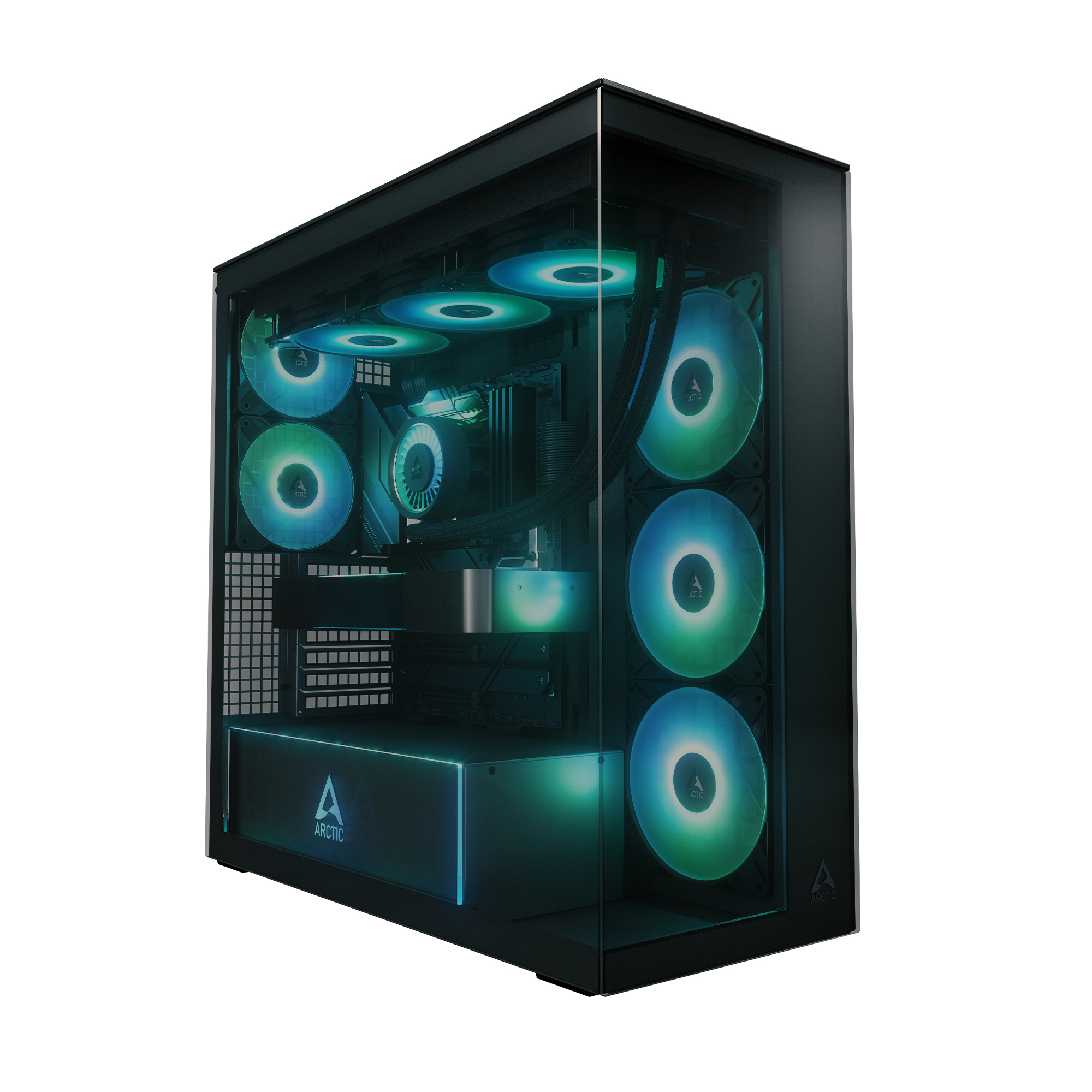 Компьютерный корпус Arctic Xtender, Black, Tinted Glass (ACPCC00015A)