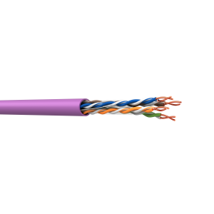 Кабель MOLEX F/UTP Cat.6 PowerCat, 4 пары, короб 500 м, фиолетовый (CAA-00251)