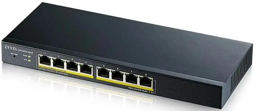 Коммутатор Zyxel GS1900-8HP (GS1900-8HP-EU0103F)