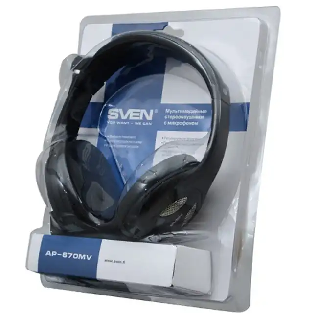 Гарнитура Sven AP-670MV, 2.5m, Black (AP-670MV)