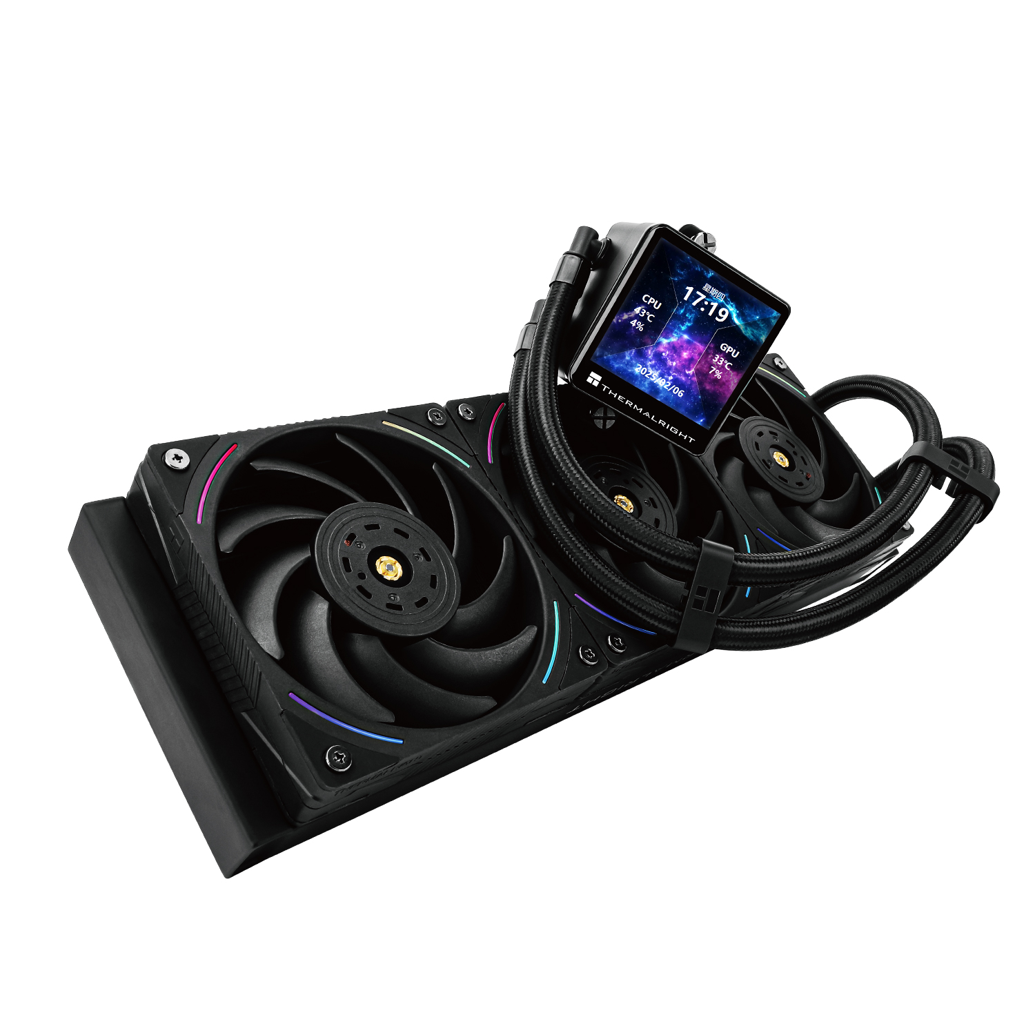 Кулер с водяным охлаждением Thermalright Frozen Vision 360 ARGB BLACK V2 (TL-K12WB)