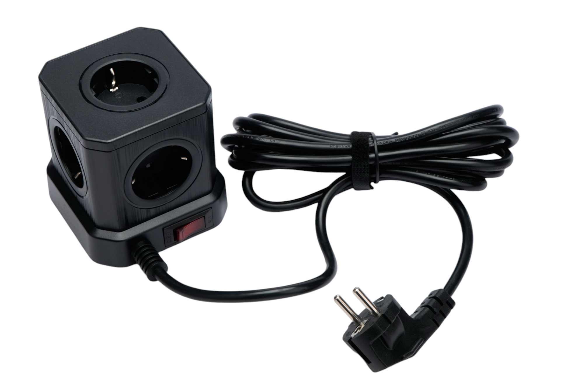 Сетевой фильтр Cablexpert Tower, TWR-5 черный (TWR-5-U4-B-2)