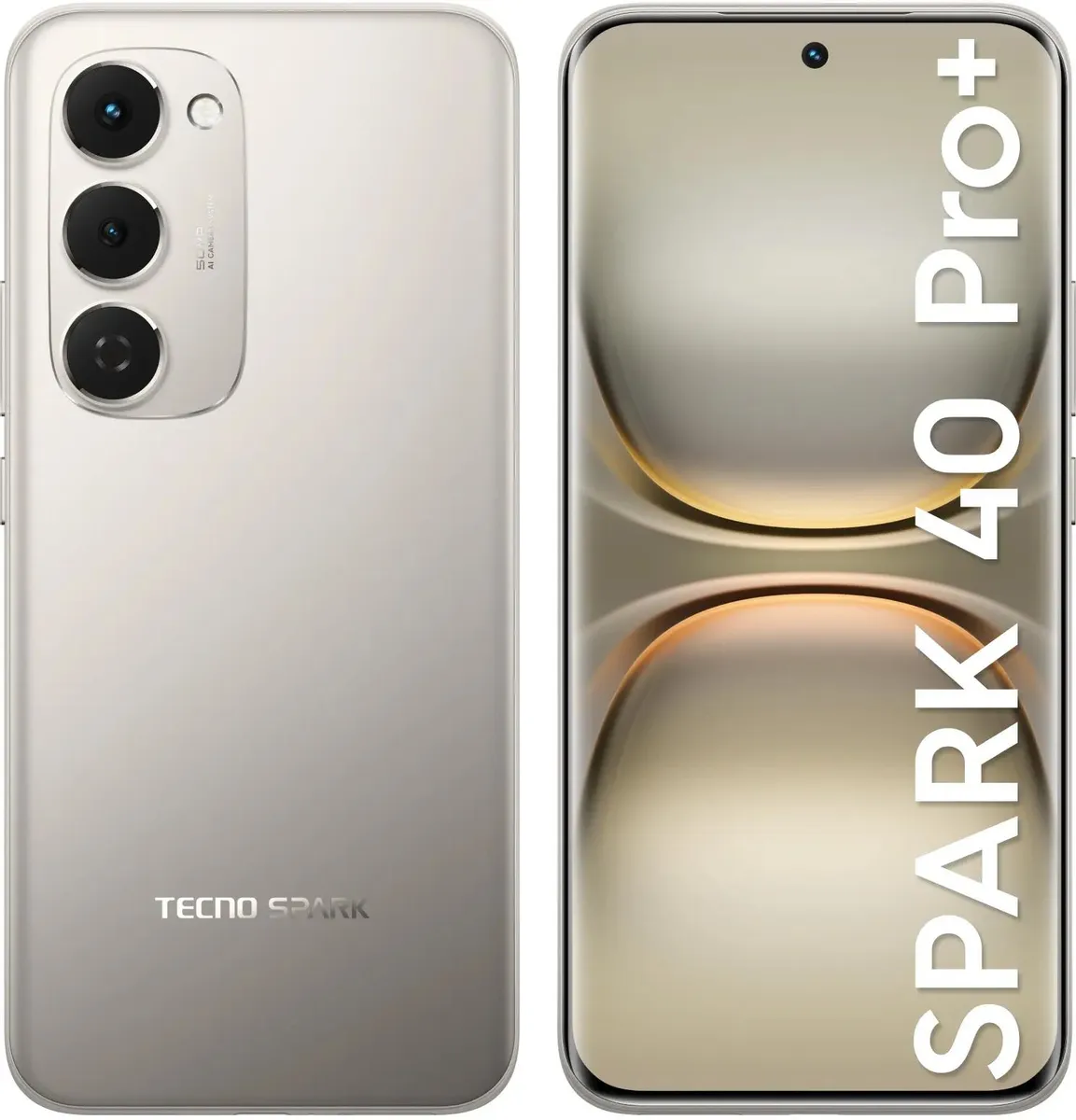 Смартфон Tecno Spark 40 Pro+, 8/256GB, MOON TITANIUM (KM7/MOON TITANIUM 8/256)