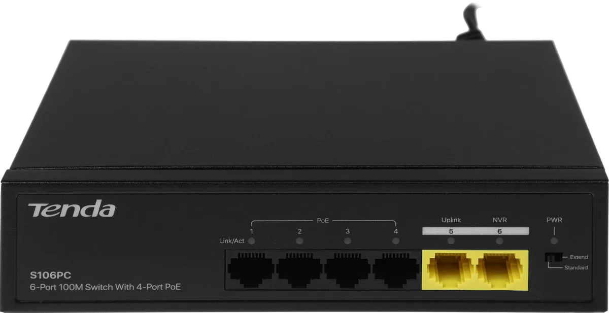 PoE-коммутатор Tenda S106PC (S106PC)