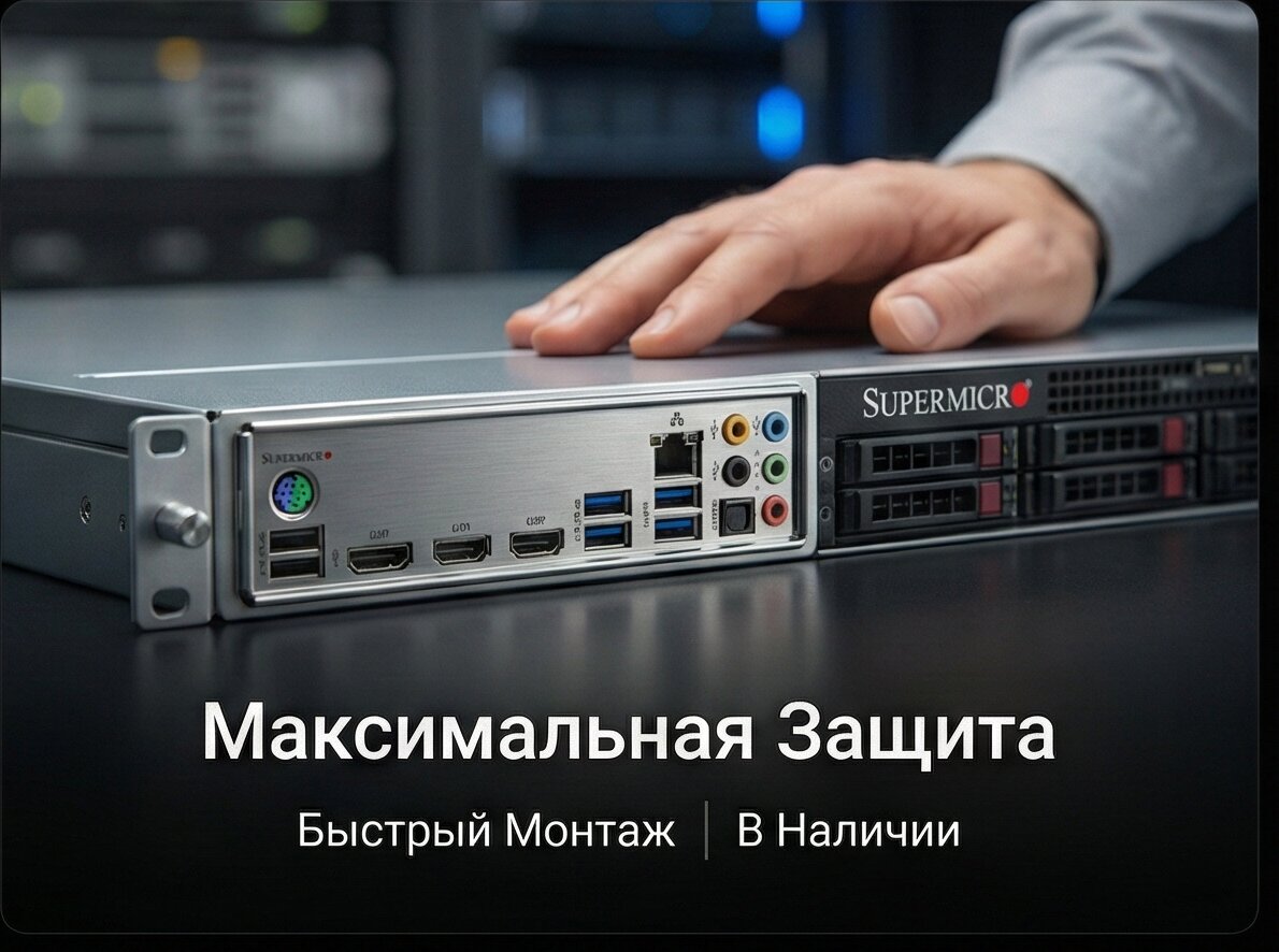 Крепление Supermicro 1u I O Shield For X12sth-f With Emi Gasket Rohs (MCP-260-00165-0N)