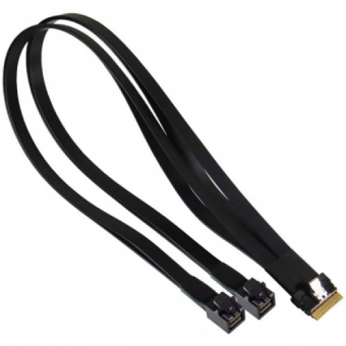 Кабель для сервера Supermicro Slimline x8 (STR) to 2x Slimline x4 (STR) (CBL-SAST-1264F-100)
