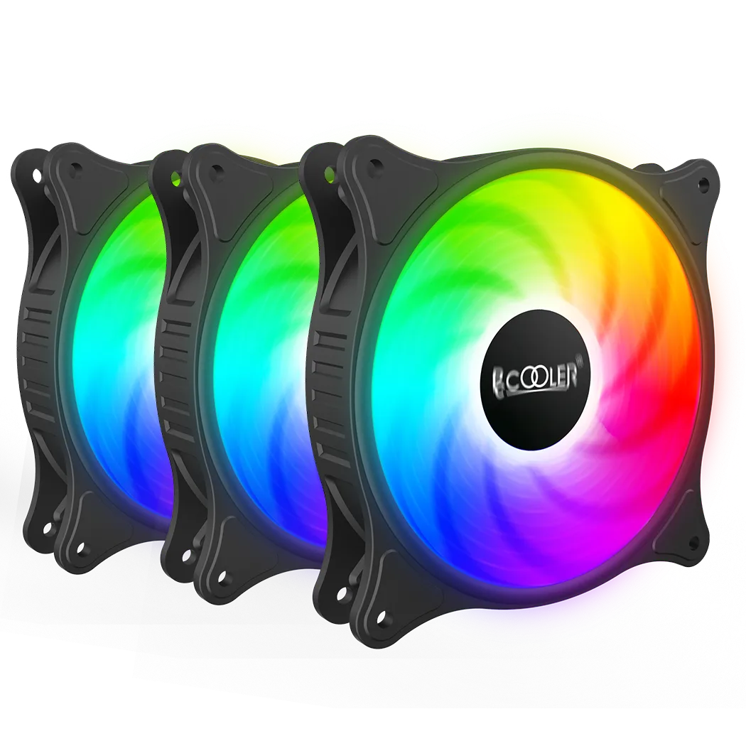 омплект вентиляторов для корпуса PCCooler FX 120 (FX 120 ARGB BK 3 IN 1)