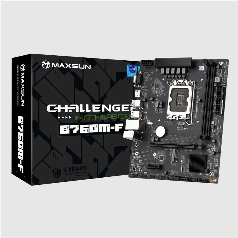 Материнская плата MaxSun Challenger B760M-F, LGA1700 B760 mATX (MS-Challenger B760M-F) Материнская плата MaxSun Challenger B760M-F, LGA1700 B760 mATX (MS-Challenger B760M-F)