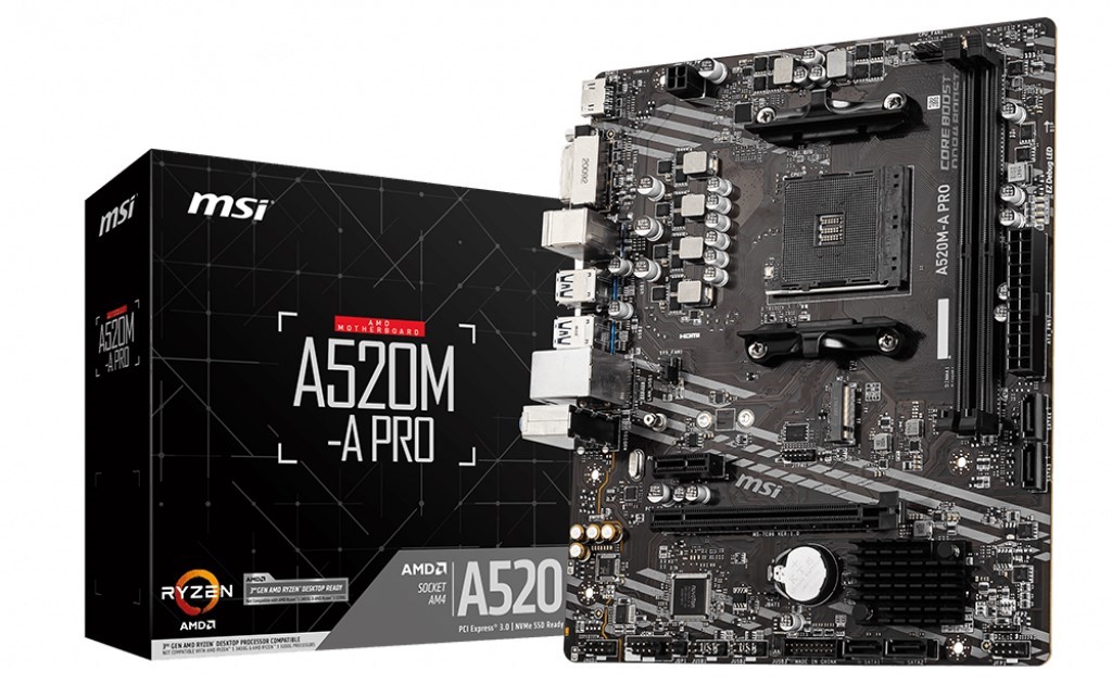 Материнская плата MSI A520M PRO mATX (A520M PRO) Материнская плата MSI A520M PRO mATX (A520M PRO)