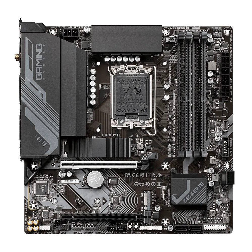 Материнская плата GIGABYTE B760M GAMING X AX DDR4, LGA1700 (B760M GAMING X AX DDR4) Материнская плата GIGABYTE B760M GAMING X AX DDR4, LGA1700 (B760M GAMING X AX DDR4)