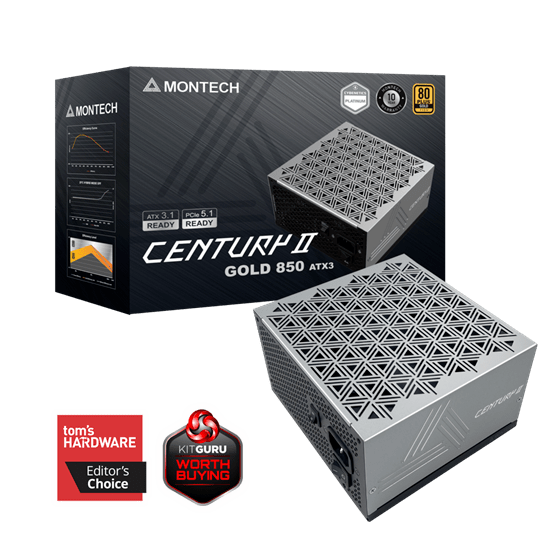 Блок питания Montech  850W, CENTURY II 850W, Серебро (CENTURY II 850W)