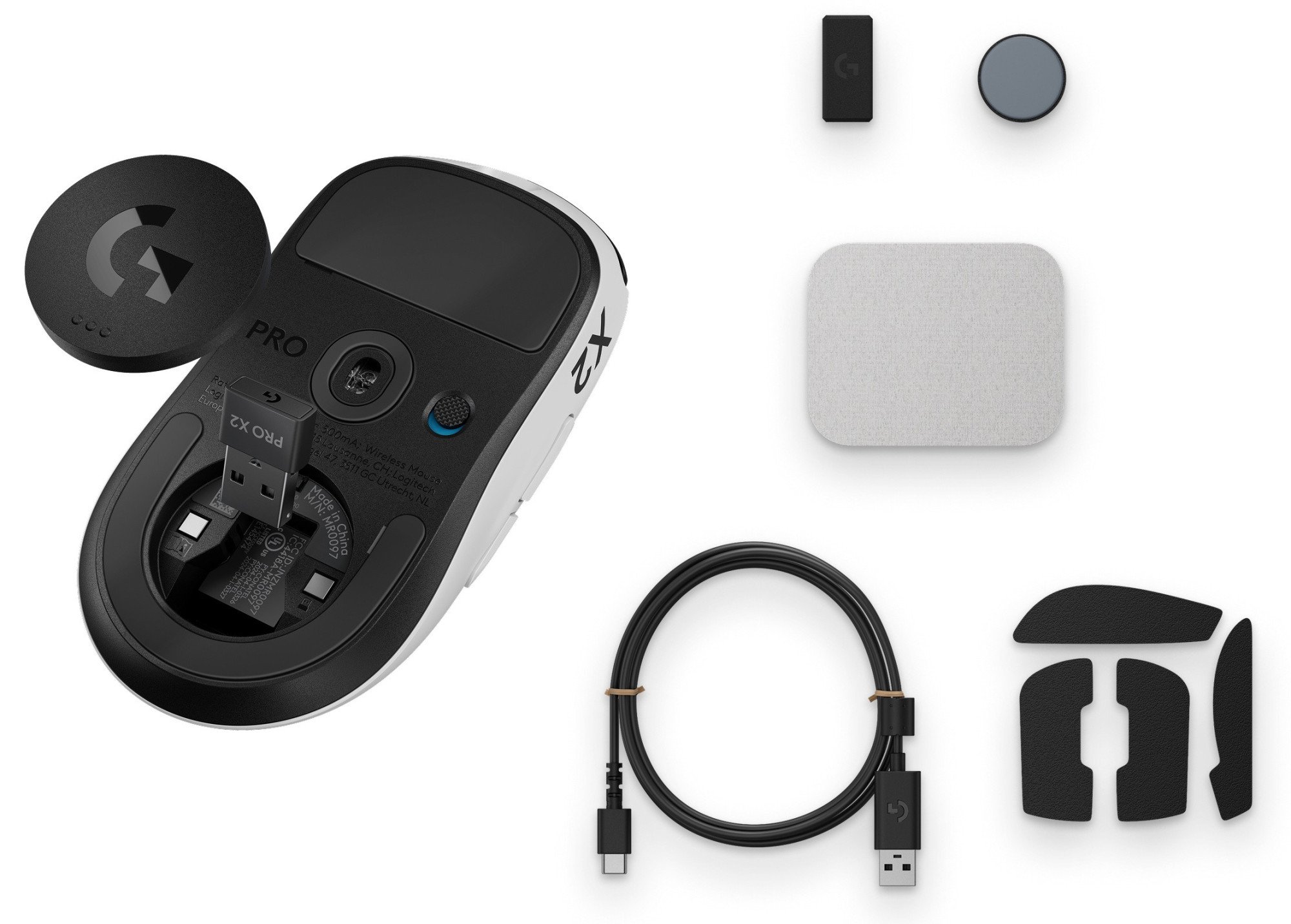 Мышь Logitech PRO X2 Superstrike - Lunar Eclipse (910-007776)