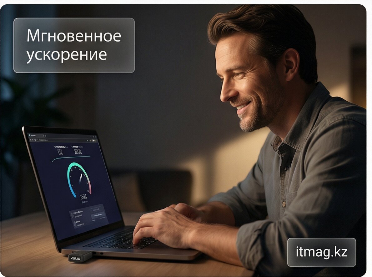 Адаптер ASUS NANO BE6500, WiFi 7,6GHz band,support 4096-QAM (USB-BE92)