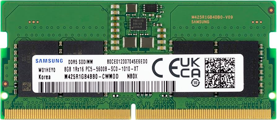 Оперативная память для ноутбука  8GB DDR5 5600MHz Samsung SO-DIMM (M425R1GB4PB0-CWMOD)