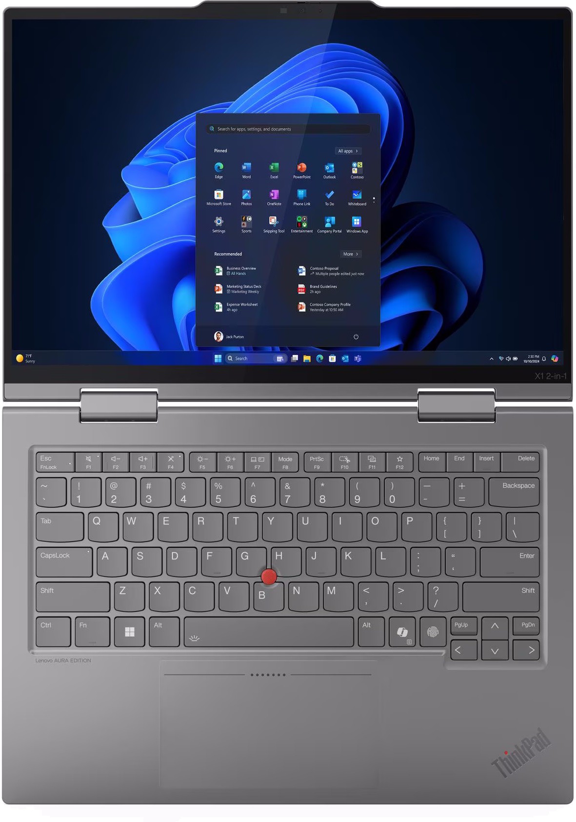 Ноутбук Lenovo Thinkpad X1 Yoga 2-in-1 14' (21NU0027FW)