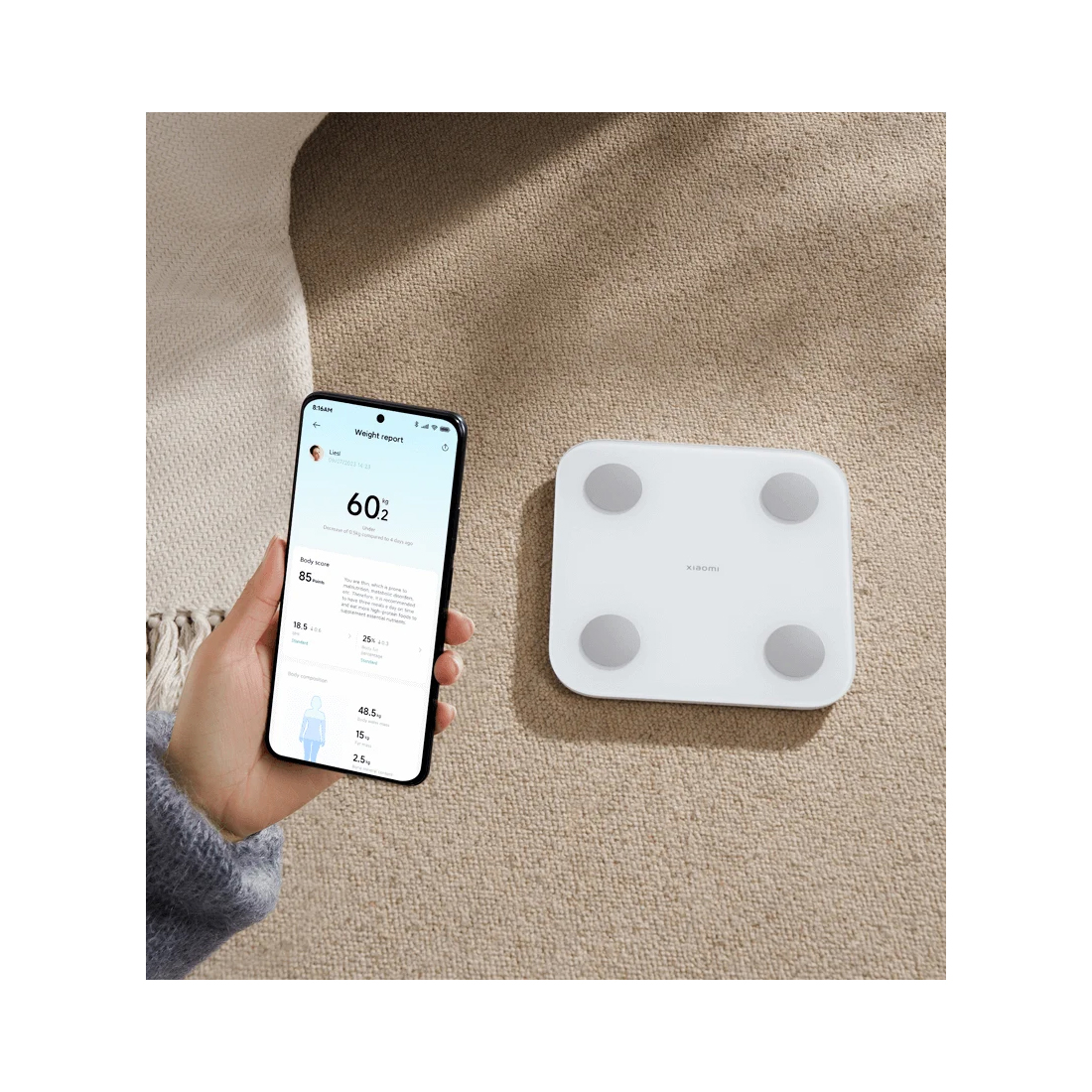Умные весы Xiaomi Body Composition Scale S400 Белый (MJTZC01YM)
