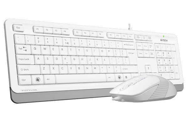Клавиатура+мышь A4tech F1010-WHITE Fstyler USB (F1010-WHITE Fstyler)