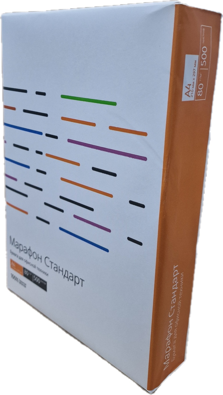 Бумага Марафон Стандарт A4 80g (500л, 5пач/кор) (450L90649)