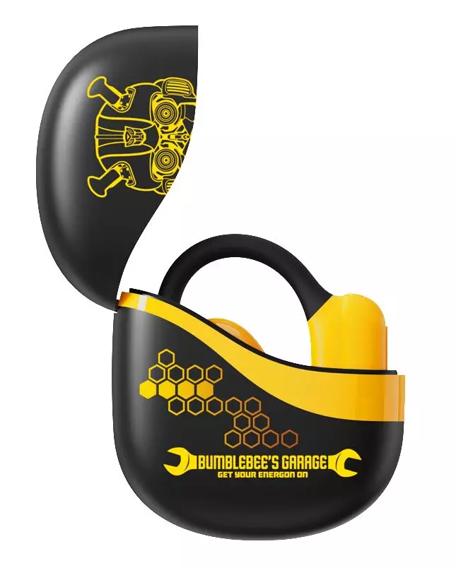 Наушники беспроводные TWS Transformers TF-T21 Optimus, Black (Yellow) (TF-T21_Optimus_Black (Yellow))