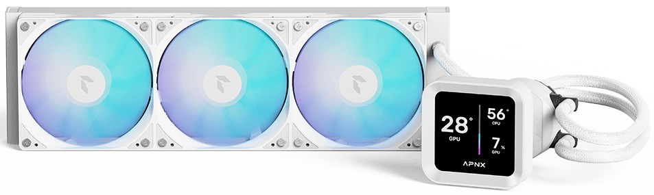 Кулер с водяным охлаждением APNX LC1-D 360 WH (APLA-SV36117.21)
