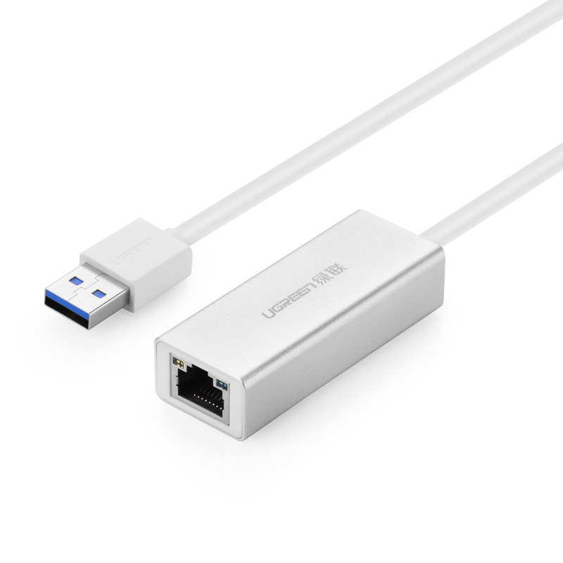 Адаптер UGREEN CR111 20255 USB 3.0 A To Gigabit Ethernet Adapter white ABS (20255)