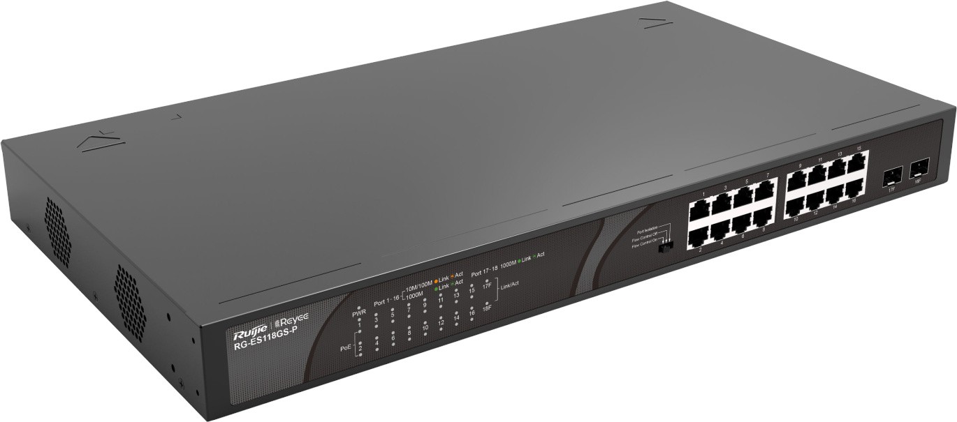 Коммутатор Reyee RG-ES118GS-P (RG-ES118GS-P)
