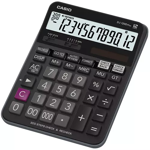 Калькулятор настольный CASIO DJ-120DPLUS-W-EP (DJ-120DPLUS-W-EP)