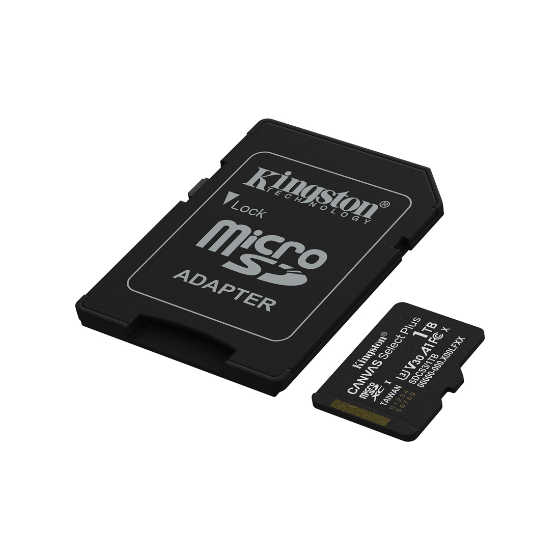 Карта памяти MemoryCard microSDXC 1TB, Kingston, Class 10, + adapter SD (SDCS3/1TB)