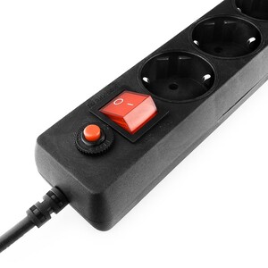 Сетевой фильтр Гарнизон, 1.4м, 5 розеток, black (ECL-5-B-1.4) Сетевой фильтр Гарнизон, 1.4м, 5 розеток, black (ECL-5-B-1.4)