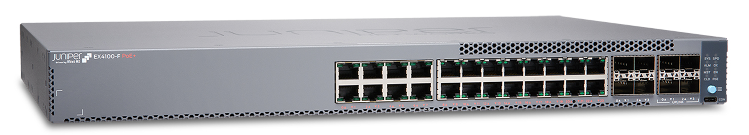 Коммутатор Juniper EX4100‑F 24‑PORT POE+  (EX4100-F-24P)