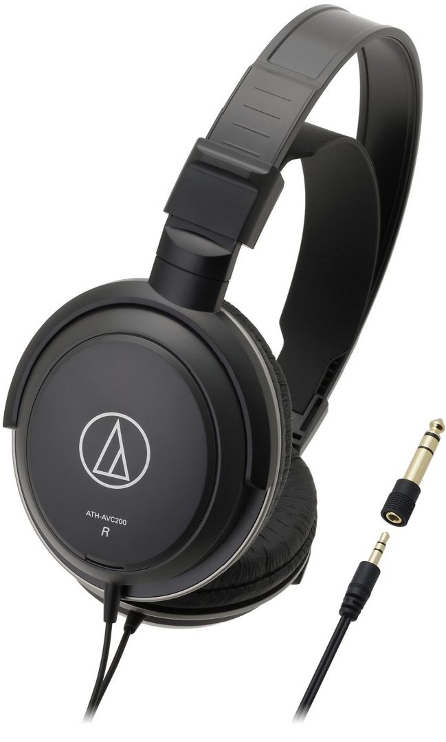  Наушники Audio-Technica черный (ATH-AVC200)