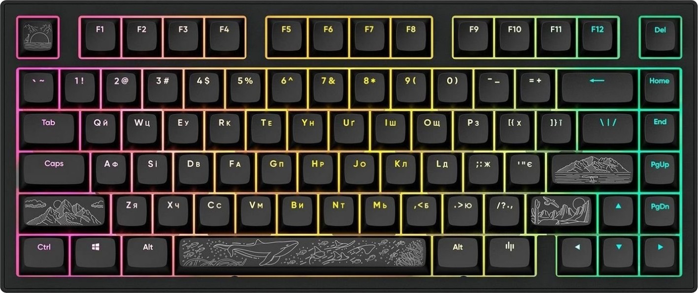 Клавиатура Dark Project ALU81A Terra Nostra Black (DPKB_NOSTRA_81_ANSI_BLACK_UA)