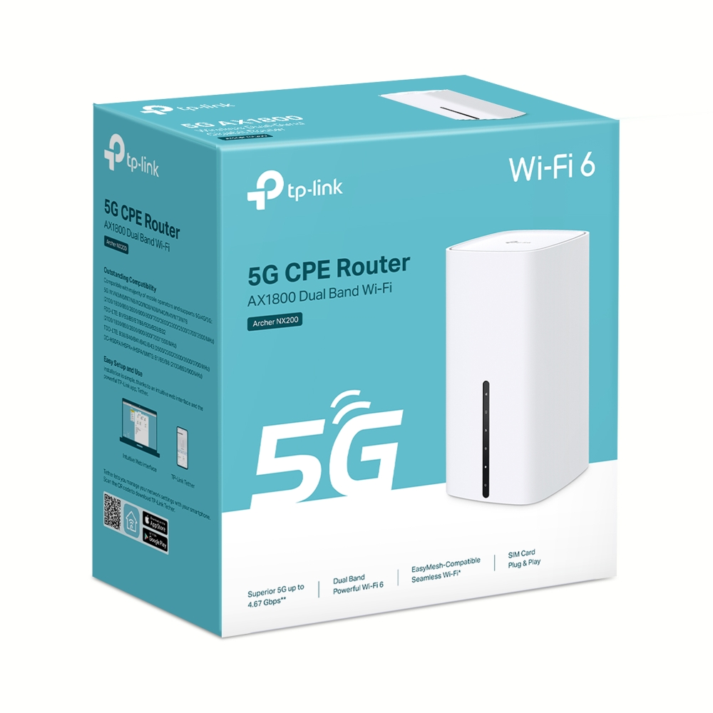 Маршрутизатор 5G беспроводной TP-Link Archer NX200 (Archer NX200(EU)) Маршрутизатор 5G беспроводной TP-Link Archer NX200 (Archer NX200(EU))