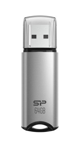 Флэш-накопитель Silicon Power Marvel M02 64GB, Silver (SP064GBUF3M02V1S)