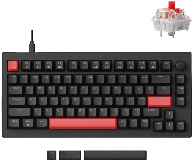 Клавиатура Lemokey X1 84key, Keychron Red  (X4-A1-KAZ)