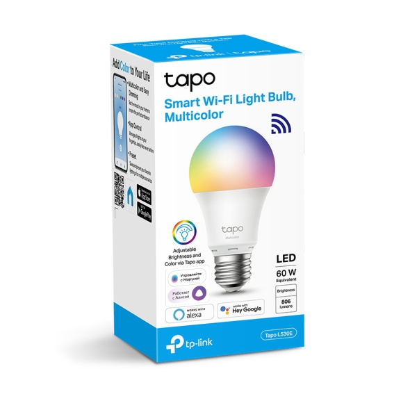  Умная диммируемая Wi-Fi лампа многоцветная Tapo L530E (Tapo L530E(EU))